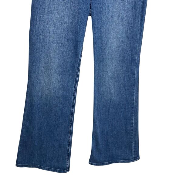 Old Navy Jeans Womens 10 Blue Flare High Rise Stretch Denim Boho Medium Wash - Picture 5 of 8